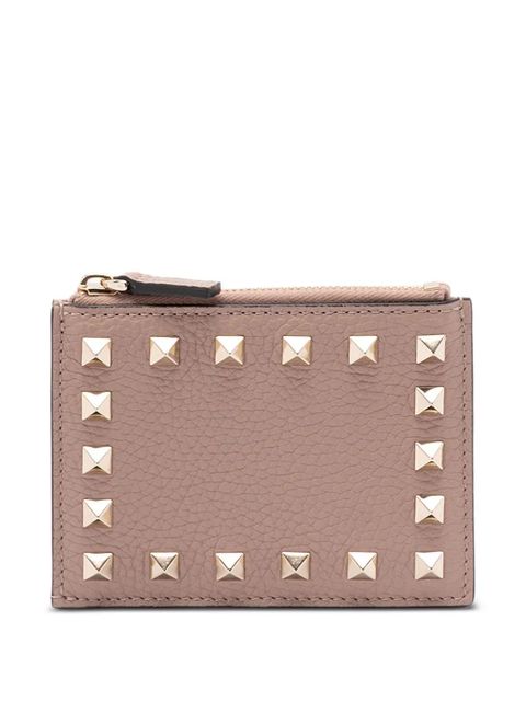 Valentino Garavani Rockstud card holder - Pink - zdjęcie produktu nr 1