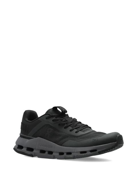 On Running lace-up panelled sneakers - Black