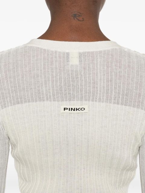 PINKO V-neck cardigan - Neutrals