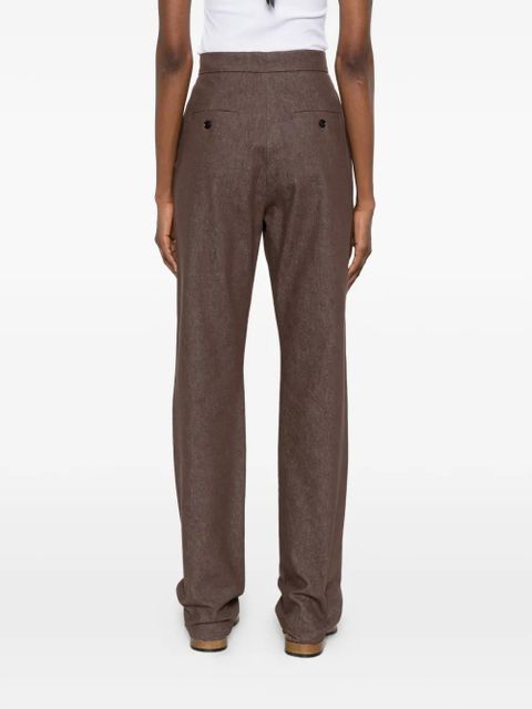 Sportmax button-fastening trousers - Brown