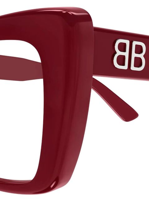 Balenciaga Eyewear geometric-frame glasses - Red