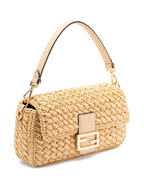 FENDI woven crossbody bag - Neutrals