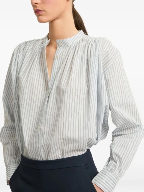 Yves Salomon striped shirt - White - zdjęcie produktu nr 2