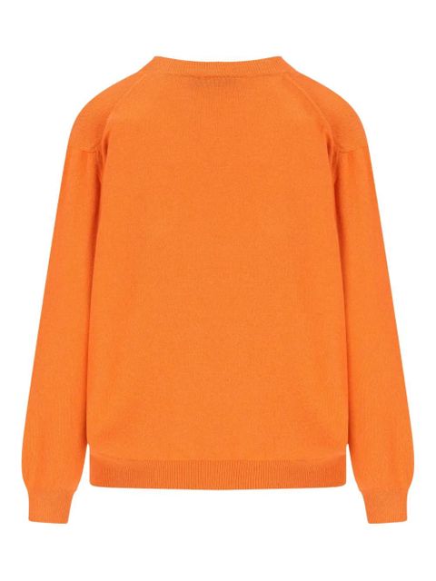 FENDI deep flared sleeve jumper - Orange