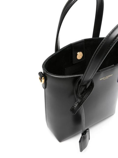Saint Laurent mini Shopping leather tote bag - Black