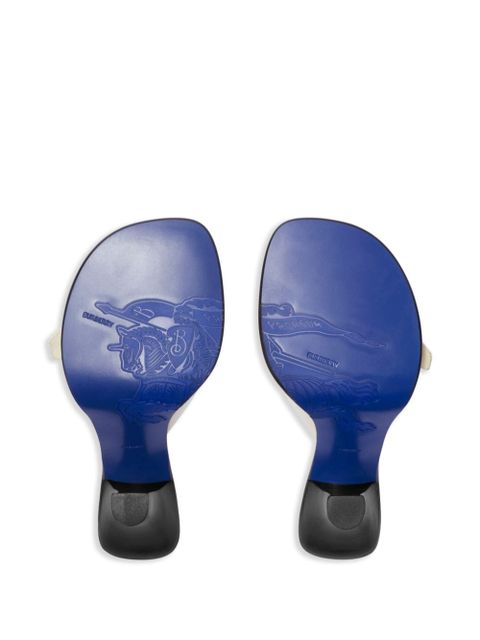 Burberry Bay leather mules - Neutrals