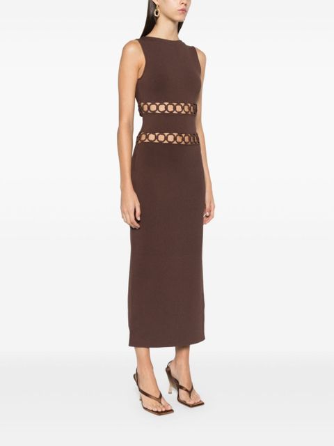 Cult Gaia River midi dress - Brown