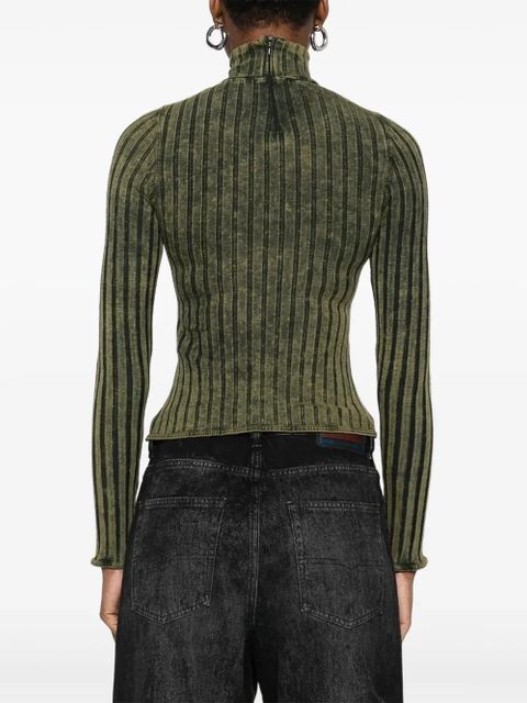 Diesel T-Clawa ribbed long-sleeve t-shirt - Green