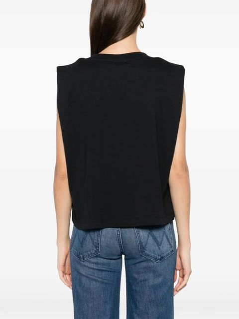 FARM Rio beaded-hearts T-shirt - Black