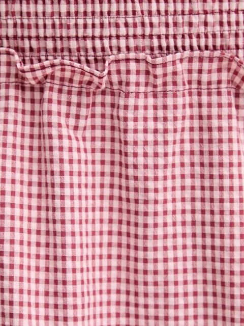 ALOHAS gingham ruffled midi skirt - Red - zdjęcie produktu nr 2
