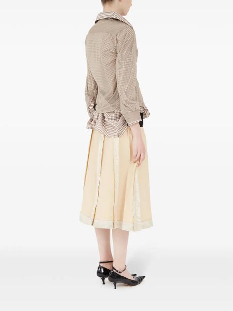 Maison Margiela checked cotton shirt - Neutrals