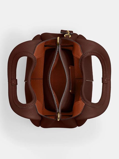 Coach torebka skórzana Lana 19 kolor brązowy CCY32