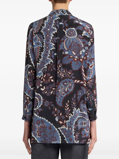 ETRO printed silk shirt - Black - zdjęcie produktu nr 2