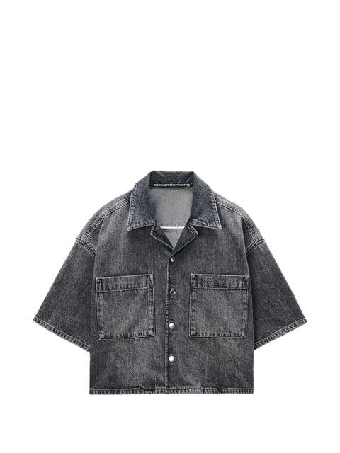 Alexander Wang cropped pocket shirt - Grey - zdjęcie produktu nr 1