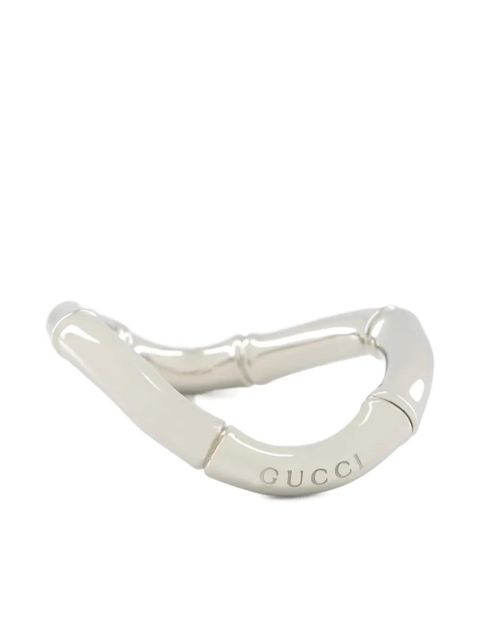 Gucci bamboo-shaped cuff bracelet - Silver - zdjęcie produktu nr 1