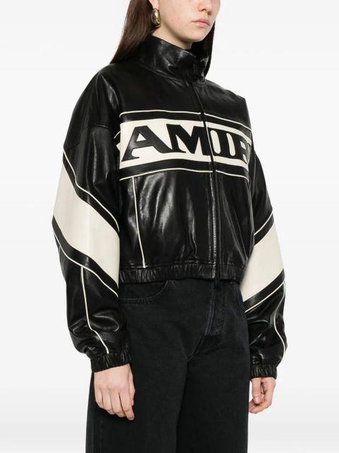 AMIRI logo-panelled jacket - Black