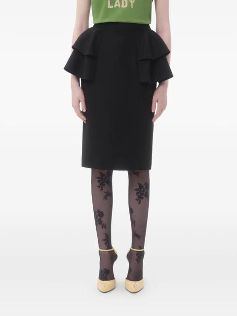 Valentino Garavani Crepe Couture midi skirt - Black - zdjęcie produktu nr 2
