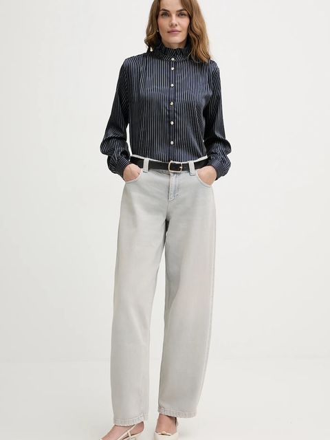 Morgan koszula damska kolor granatowy regular ze stójką COMEA.F - zdjęcie produktu nr 2