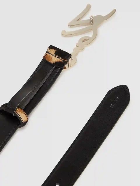 Karl Lagerfeld pasek skórzany K/SIGNATURE