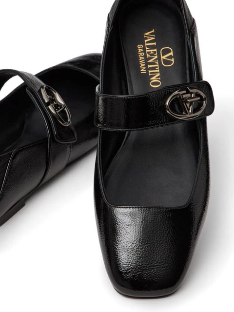 Valentino Garavani VLogo Locker ballet flats - Black