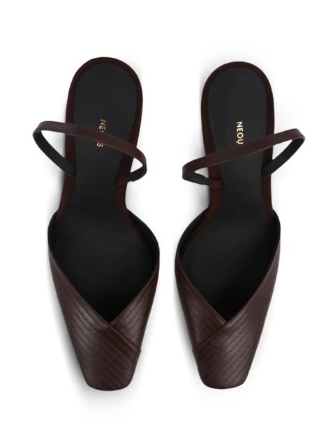 NEOUS slingback heeled pumps - Brown