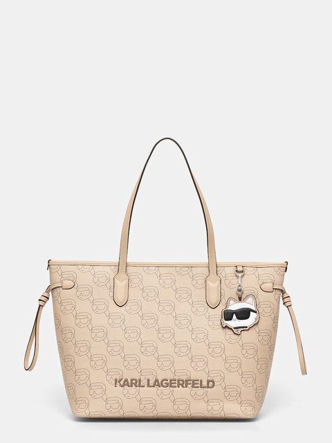 Karl Lagerfeld torebka IKON kolor beżowy A1W30389 - zdjęcie produktu nr 1