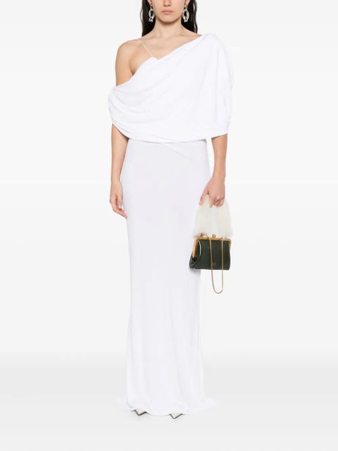 Christopher Esber Aiba draped maxi dress - White