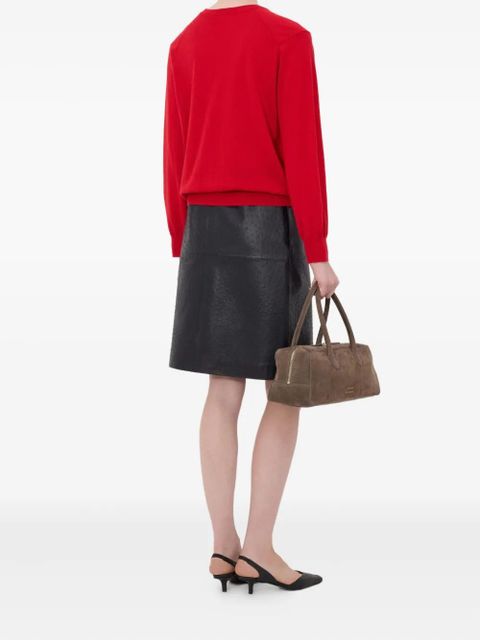 LouLou de Saison JULIO V-neck ribbed sweater - Red