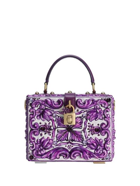 Dolce & Gabbana Dolce Box Majolica-print tote bag - White - zdjęcie produktu nr 2