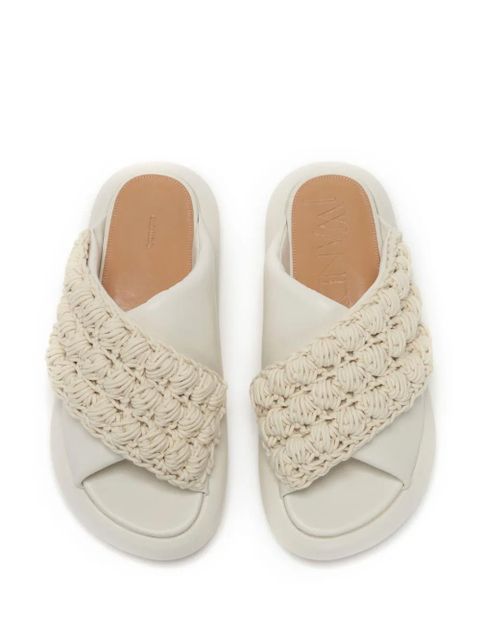 JW Anderson Popcorn Twist platform sandals - White