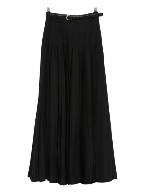 Self-Portrait pleated belted skirt - Black - zdjęcie produktu nr 2