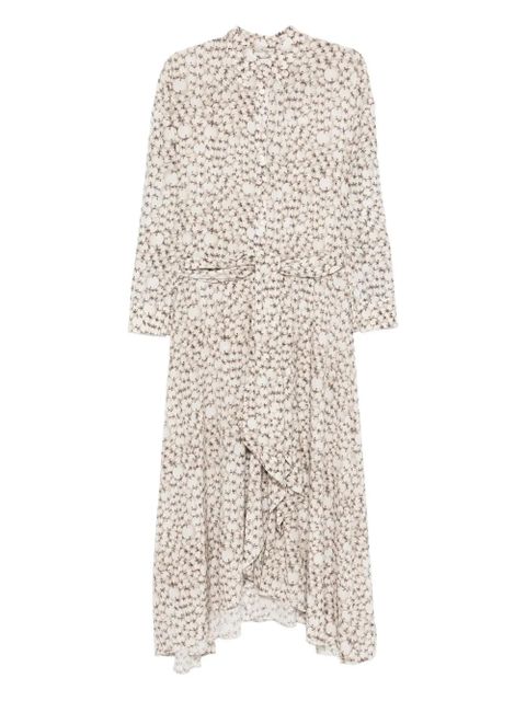 ISABEL MARANT all-over printed silk dress - Neutrals - zdjęcie produktu nr 1
