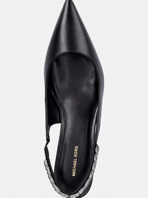 MICHAEL Michael Kors szpilki skórzane Marcia Kitten Sling Pump