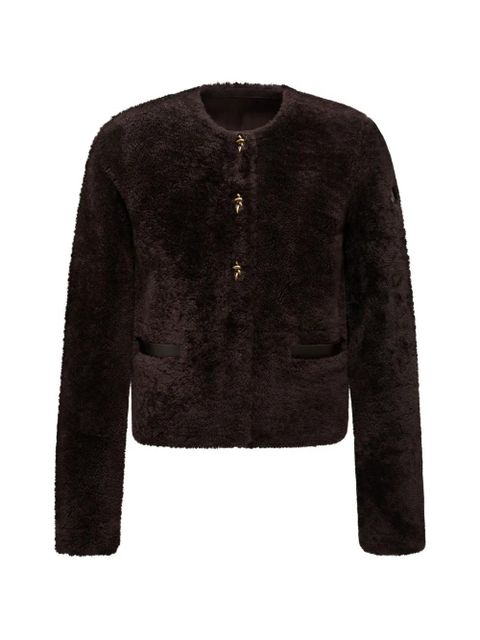 Moncler Epernon shearling jacket - Brown - zdjęcie produktu nr 1