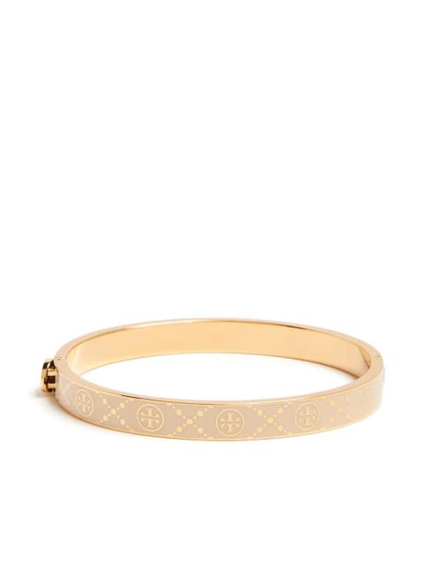 Tory Burch T Monogram hinge bracelet - Neutrals - zdjęcie produktu nr 2