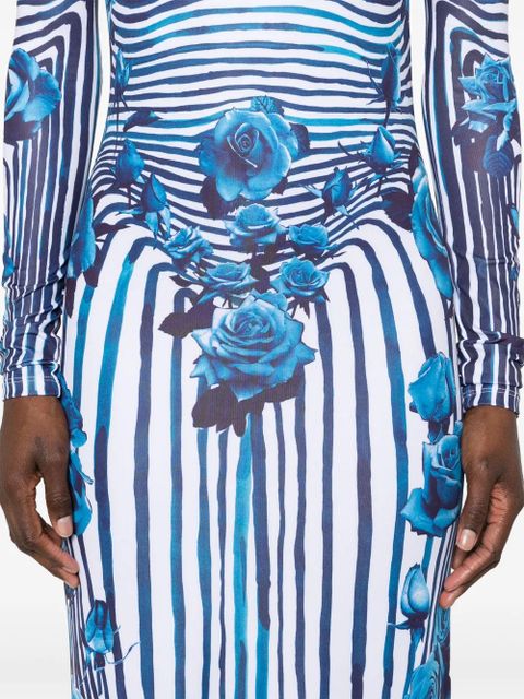 Jean Paul Gaultier Flower Body Morphing midi dress - White - zdjęcie produktu nr 2
