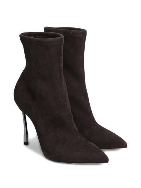 Casadei 100mm Blade pointed-toe boots - Brown