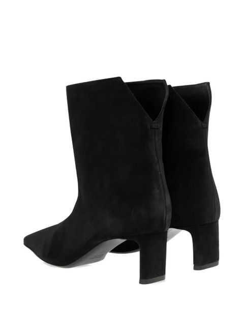 KHAITE 55mm Ona square-toe ankle boots - Black