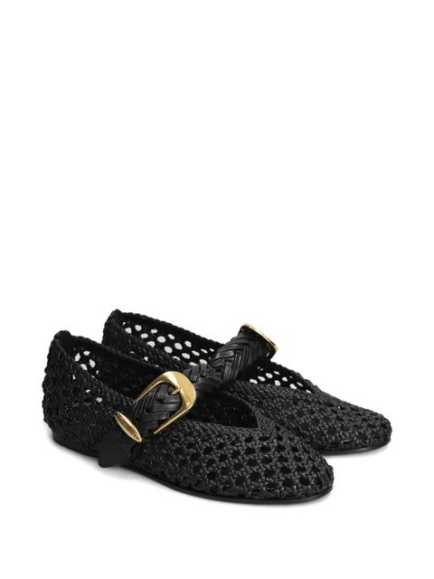 ZIMMERMANN Helix woven buckle ballet flats - Black - zdjęcie produktu nr 2