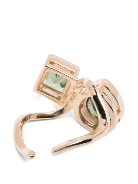 Maje stone-embellished ring - Gold