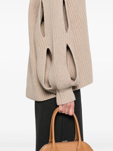 Nanushka cut out-detail sweater - Neutrals
