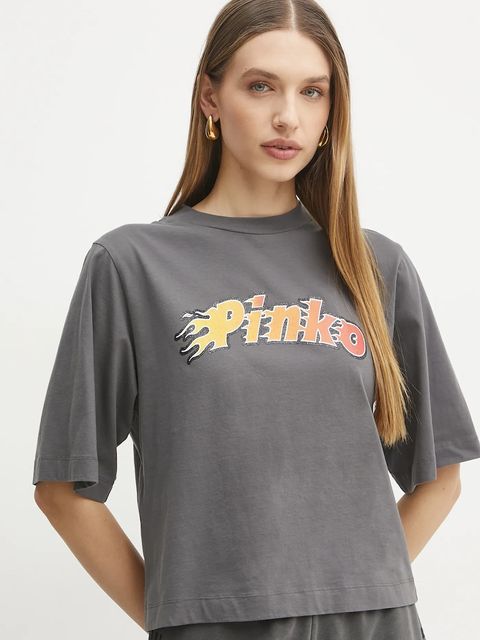 Pinko t-shirt bawełniany - zdjęcie produktu nr 2