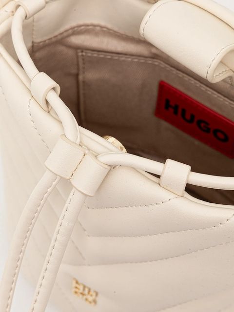 HUGO torebka Chris 2.0 QU_Drawstr kolor beżowy 50557907