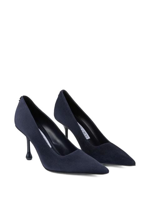 Jimmy Choo Ixia pointed leather pumps - Blue - zdjęcie produktu nr 2