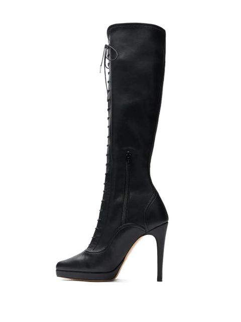 Casadei 100mm Michelle laced boots - Black
