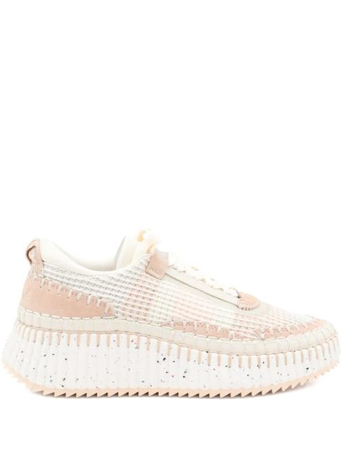 Chloé Nama knitted platform sneakers - Neutrals - zdjęcie produktu nr 1