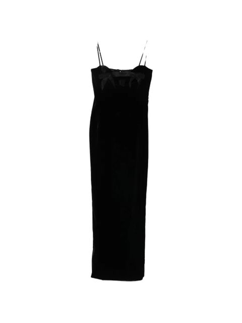 Alessandra Rich velvet maxi dress - Black - zdjęcie produktu nr 1
