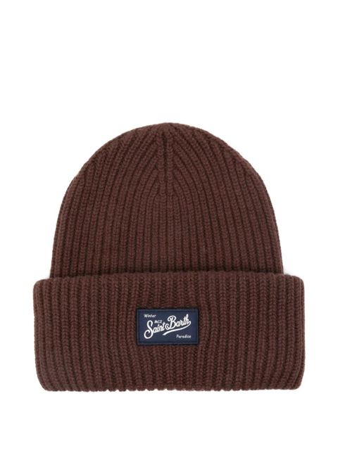 MC2 Saint Barth ribbed patch hat - Brown - zdjęcie produktu nr 1