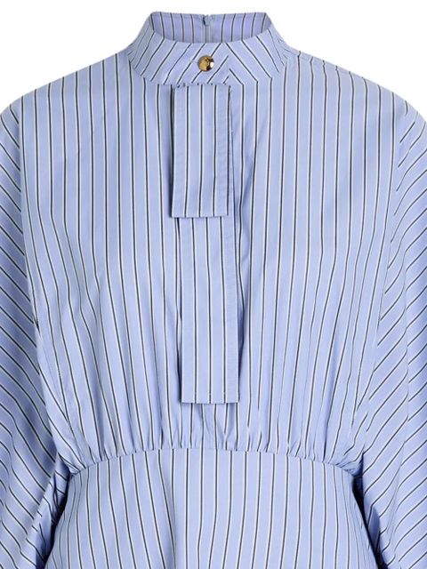 ZIMMERMANN striped balloon-sleeve mini dress - Blue - zdjęcie produktu nr 2