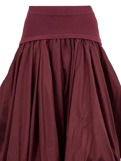 Simkhai Corinn taffeta midi skirt - Red